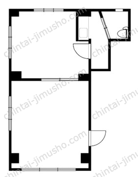 あみ清ビル3Fの間取図
