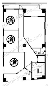 TAS＋ NAKANO BLD．2階の間取図