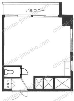 麹町駅プラザ6階の間取図