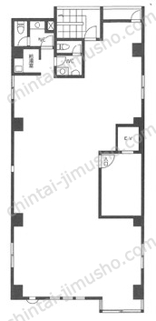 麻布エスビル4階の間取図