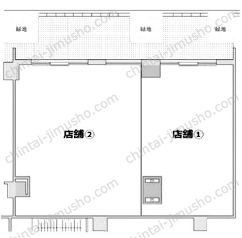 （仮称）旭丘1丁目貸店舗1Fの間取図
