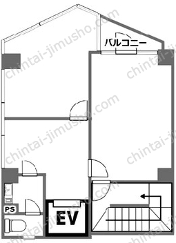 ES-Ⅲ／DaoSpace西葛西2階の間取図