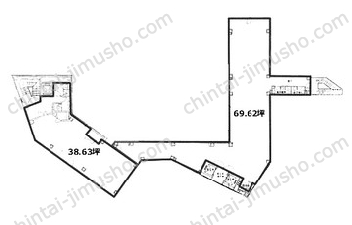 タカセセントラルビル7階の間取図