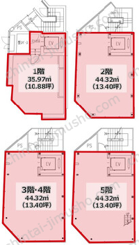 キャピタル原宿一棟貸の間取図