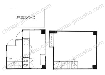 ライトシャトー1階の間取図