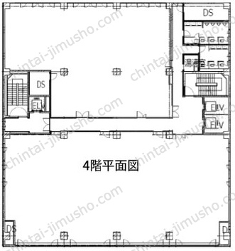相鉄新横浜ビル（富士火災横浜ビル）4階の間取図