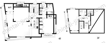 フィールド高輪一括の間取図
