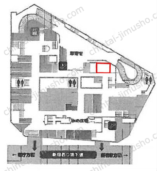 新宿センタービル／+OURS新宿の間取図