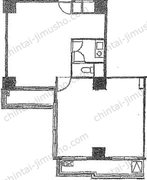 渋谷グランドハイツ4階の間取図