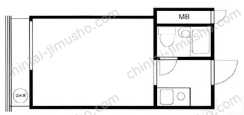 フジタ新富マンション3Fの間取図