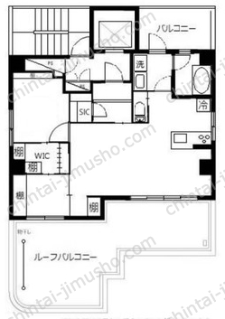 プライム東麻布9階の間取図