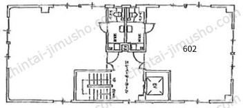小山第二ビル6階の間取図