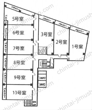 新陽ビルの間取図