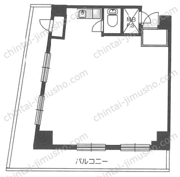 イトーピア六本木6階の間取図