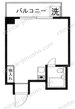 プラザ中野7階の間取図