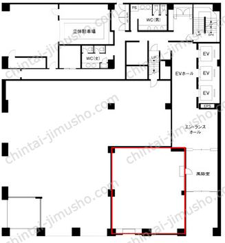 JPR横浜日本大通ビル1階の間取図