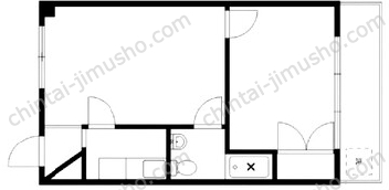 トキワマンションの間取図