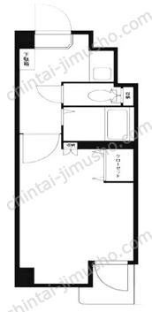 ラフィネ東銀座7階の間取図