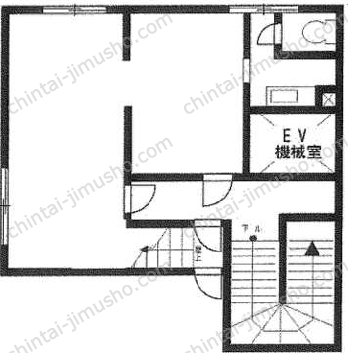 栗田ビル6階の間取図
