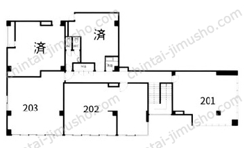 西八平沼ビル一括の間取図
