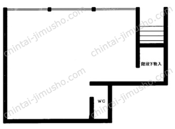 海野ビル1階の間取図