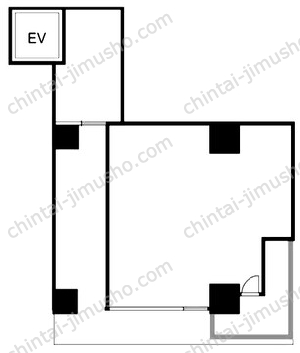 元浅草3丁目店舗1階の間取図