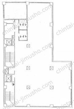 三和ビル／プレミアムオフィス浜松町2階の間取図