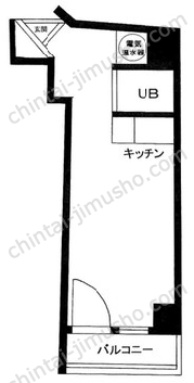 パレドール日本橋4Fの間取図