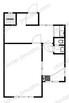 谷在家1丁目貸店舗1Fの間取図