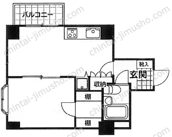明石町ツインクロスの間取図