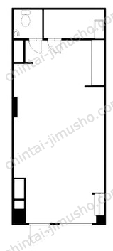 中伸女子学生会館1階の間取図
