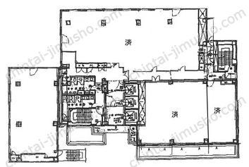 朝日生命府中ビル4階の間取図