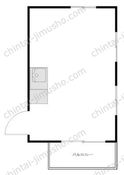 金竜コーポ2階の間取図