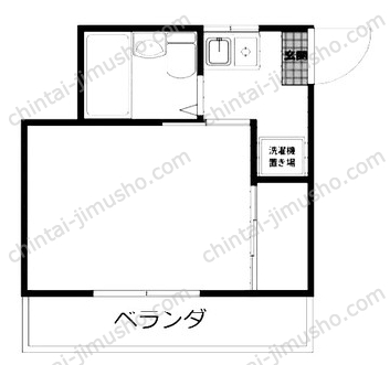 サンハイツ俊3階の間取図