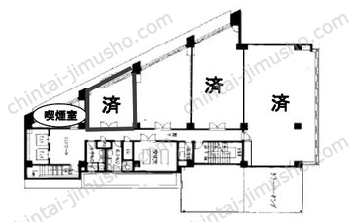 千葉中央駅前ビル7階の間取図