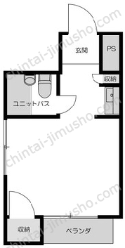 ハイツタケノの間取図