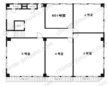 山京ビル本館の間取図
