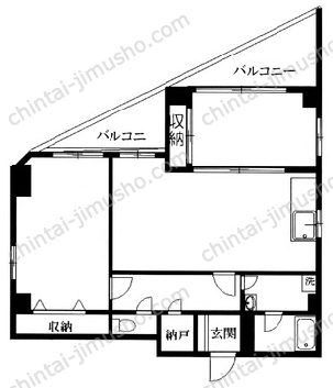 第2カツマタビル／カツマタパールマンションの間取図