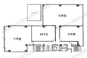 ブライト横浜ビル4階の間取図