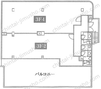 エスワンプラザ3Fの間取図
