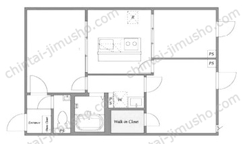 chez Minnie1階の間取図