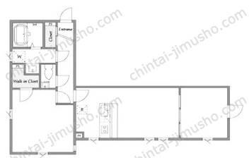 chez Minnie1階の間取図