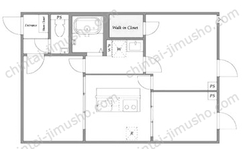 chez Minnie1階の間取図