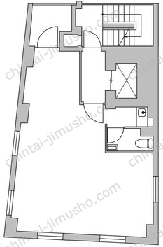 BND Bldg.2階の間取図