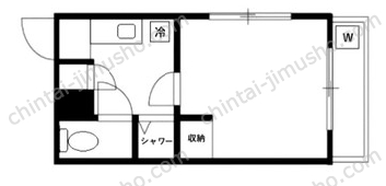 プリオール新宿1階の間取図