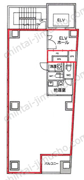 麹町トーセイビルの間取図