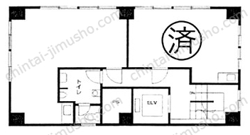 今村ビル2Fの間取図