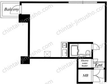 代々木シティホームズ4階の間取図