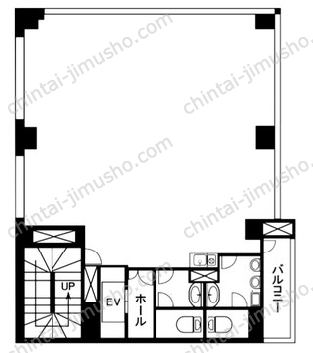 倉田ビル5階の間取図