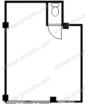 中伸女子学生会館1階の間取図